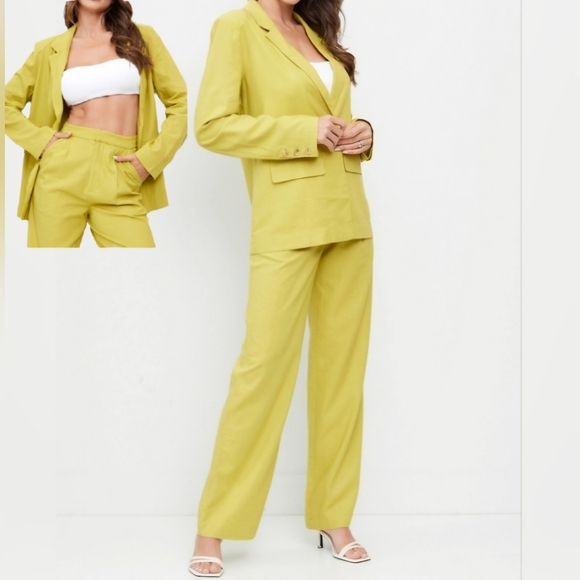 #501 🛑68 SML HIGH END FABULOUS Linen Blazer & Pants 2pc Set